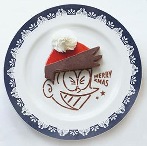スネ夫ヘアーチョコクレープ クリスマスバージョン 720円 12月1日登場予定