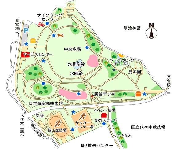 代々木公園マップ