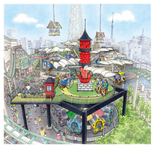 浅草花やしきに新アトラクション「シラサギ」が2015年3月末に登場