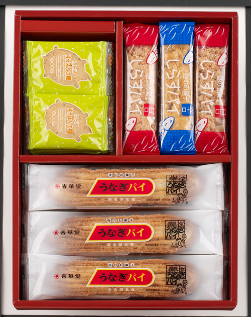 東京初登場「お菓子のフルタイム」 「朝のお菓子すっぽんの郷」「昼のお菓しらすパイ」「夜のお菓子うなぎパイ」の4つの味が楽しめる詰合せセット