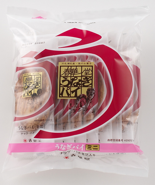 「うなぎパイミニ」 ナッツと蜂蜜の入った、かわいらしいミニサイズのうなぎパイ 10本入660円