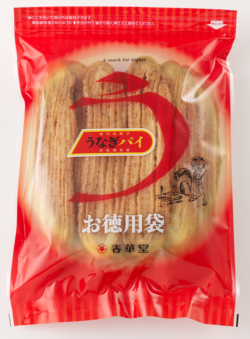 「うなぎパイお徳用」 直営店のみで販売。欠けてしまったりした製品基準に満たないものをサービス提供 230g 800円