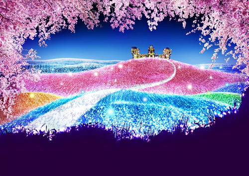 500万球イルミと2,000本の桜!「さがみ湖イルミリオン-夜桜イルミネーション」が3/20からスタート