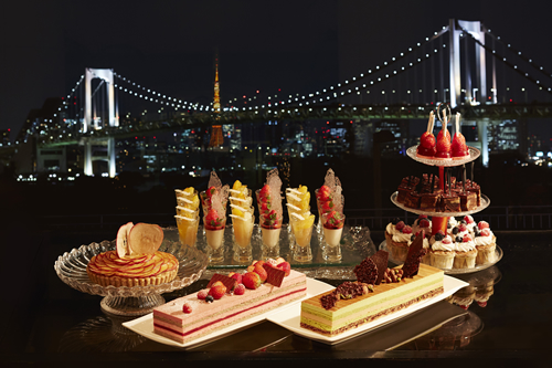 ホテル日航東京で夜景とシャンパーニュを楽しむ「ナイトスイーツブッフェ」を3/27(金)に開催