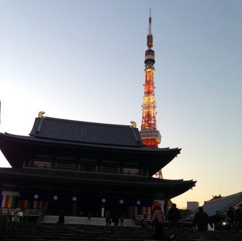 会場の芝大門 増上寺