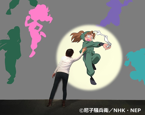 体験型アトラクション「忍たまたちをつかまえろ!」の段