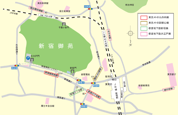 新宿御苑マップ