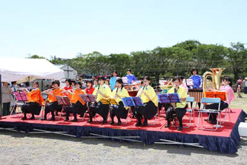 熊谷市内中学校の吹奏楽演奏