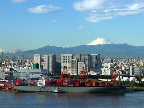 東京みなと館から望む富士山の景色 画像:©一般社団法人東京都港湾振興協会