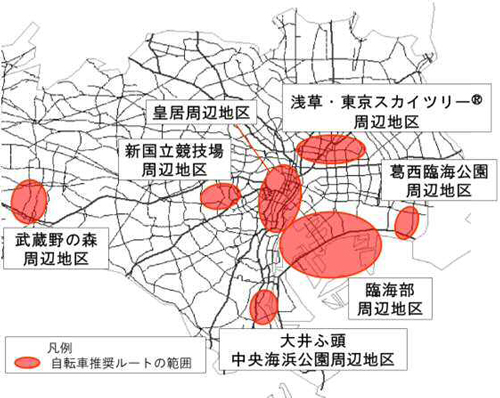 都内が自転車で走りやすく!五輪までに約400kmを自転車専用レーンなどで整備