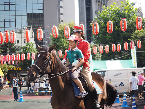 警視庁騎馬隊による乗馬体験