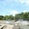親子で遊べる水遊びの池 府中市郷土の森博物館
