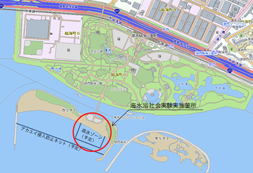 葛西海浜公園 遊泳ゾーン(予定)