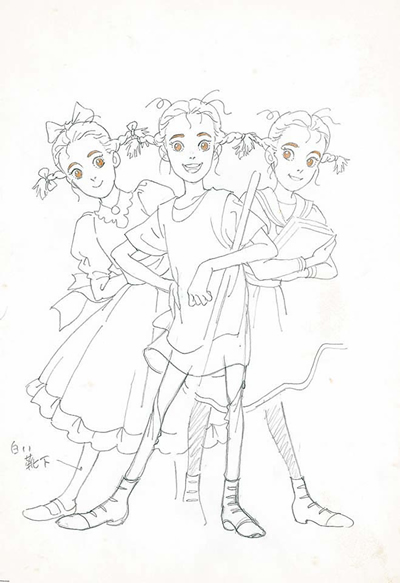 「私のあしながおじさん」設定画 関修一