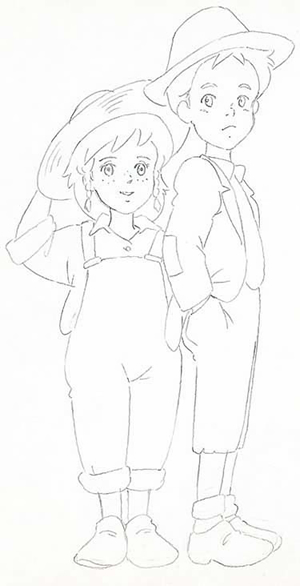 「愛少女ポリアンナ物語」 設定画 佐藤好春