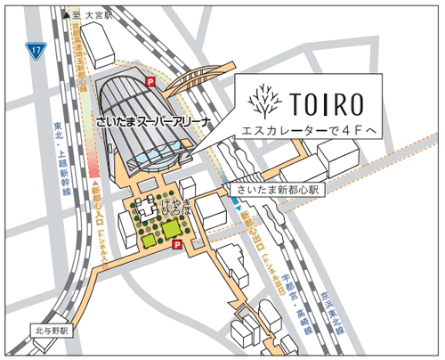 さいたまスーパーアリーナ地図