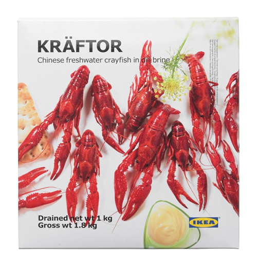 KRÄFTOR/クレフトル N 冷凍クレイフィッシュ ディル入り塩水漬け 正味重量: 1000g ¥ 1,890