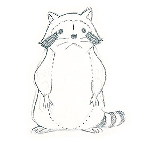 「あらいぐまラスカル」設定画 遠藤政治