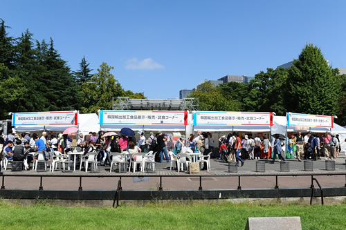 韓国農食品消費者体験(韓国輸出加工食品 展示・試食・販売コーナー)
