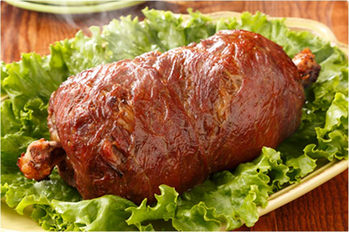 マンガに出てくるような骨付き肉(通称マンガ肉)をエバラ「黄金の味」を使って調理