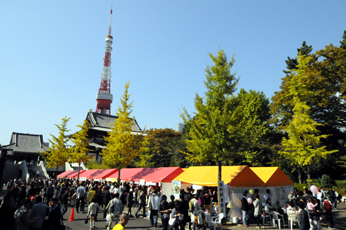 会場は東京タワーのすぐ近く イベントの帰りにぜひどうぞ