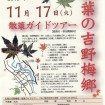 紅葉の吉野梅郷で「秋まつり」を11月に開催 - 世界記録挑戦の「梅郷そば大試食会」(参加無料・予約不要)も