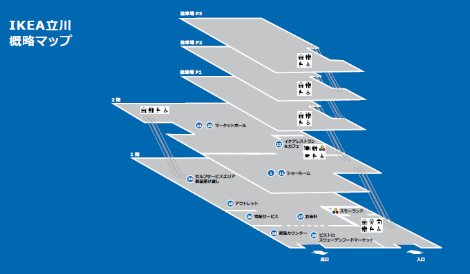 IKEA立川マップ